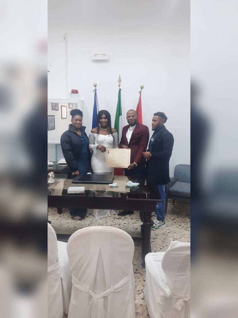 MATRIMONIO CIVILE DEL SIG. AKENE E DELLA SIG.RA JUSTINA