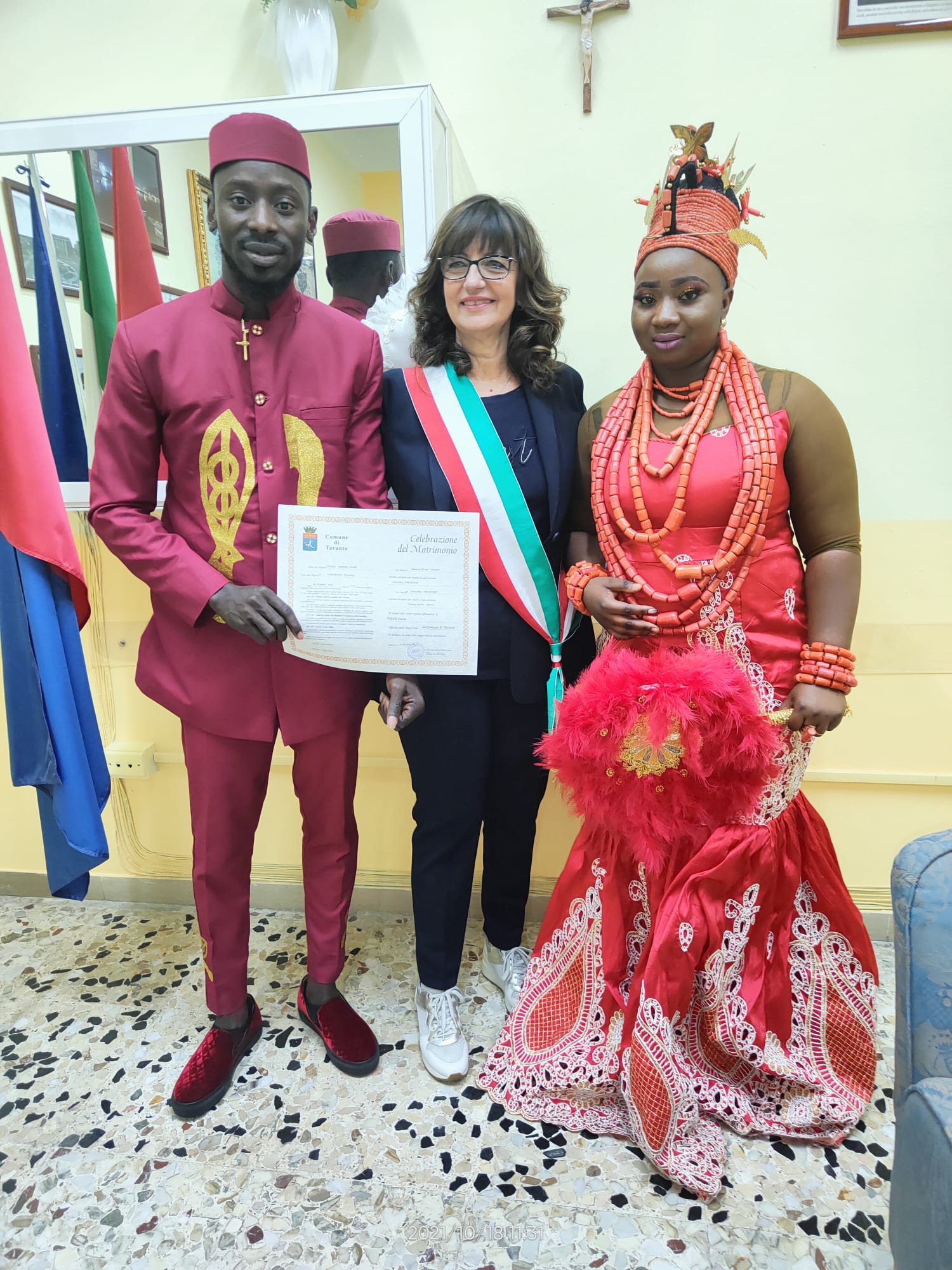 MATRIMONIO CIVILE DEL SIG. SAMMY E DELLA SIG.RA DORATHY